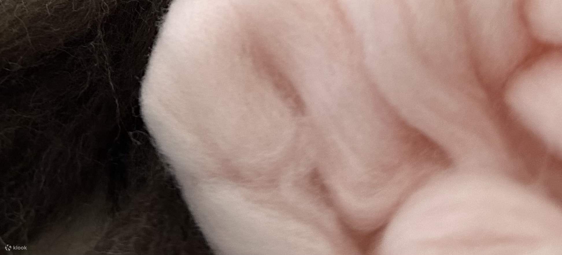 未染色のオーストラリア産メリノウールなど、すべての材料が提供されます